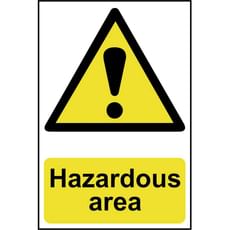 Scan Hazardous Area Sign Scan Hazardous Area Sign