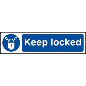 Scan Keep Locked Sign