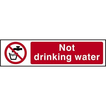 Scan Not Drinking Water Sign