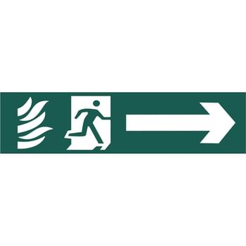 Scan Running Man Arrow Right Sign