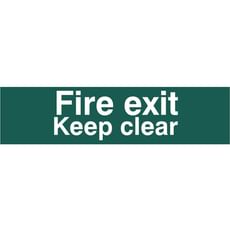 Scan Fire Exit Keep Clear Sign Scan Fire Exit Keep Clear Sign