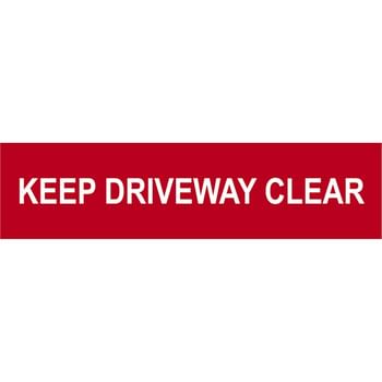 Scan Keep Driveway Clear Sign