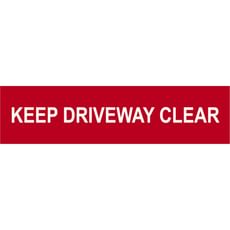 Scan Keep Driveway Clear Sign Scan Keep Driveway Clear Sign