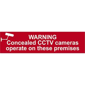 Scan Warning Concealed CCTV Cameras Operate On These Premises Sign Price Comparisons | Compare The Build