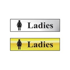 Scan Chrome Effect Ladies Sign