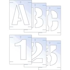 Scan Letter and Number Stencil Kit