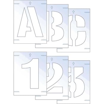 Scan Letter and Number Stencil Kit