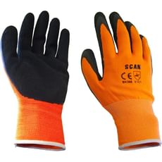 Scan Mens Foam Latex Coated Gloves 