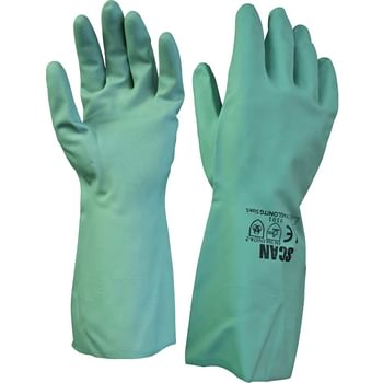 Scan Flock Lined Nitrile Gauntlet Gloves