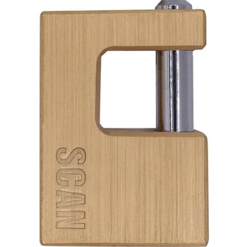 Scan Brass Shutter Padlock