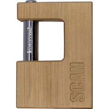 Scan Brass Shutter Padlock