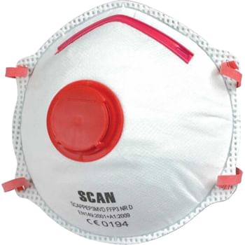 Scan FFP3 Moulded Disposable Dust Valued Mask Scan FFP3 Moulded Disposable Dust Valued Mask