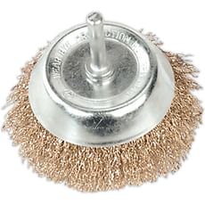 Sealey Brassed Steel Wire Cup Brush