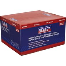Sealey Creped Turquoise Multi Purpose Paper Wipes