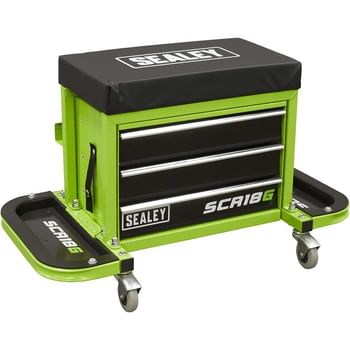 Sealey Mechanics Rolling Tool Box Seat Green