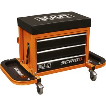 Sealey Mechanics Rolling Tool Box Seat Orange