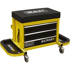 Sealey Mechanics Rolling Tool Box Seat Yellow
