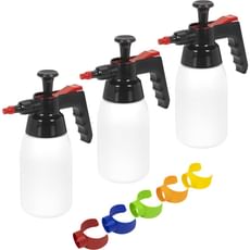 Sealey 3 Piece Solvents Pressure Sprayer Set and Colour Coded Caps Sealey 3 Piece Solvents Pressure Sprayer Set and Colour Coded Caps
