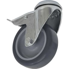 Sealey Bolt Hole Swivel Total Lock Castor Grey