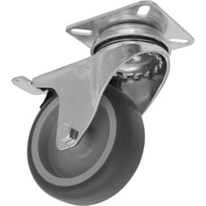 Sealey Medium Duty Thermoplastic Swivel Castor Wheel and Total Lock