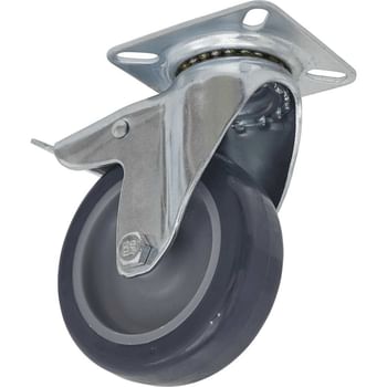 Sealey Swivel Plate Total Lock Castor Grey