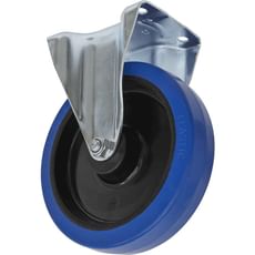 Sealey Fixed Plate Castor Blue Elastic