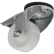 Sealey Bolt Hole Swivel Total Lock Castor White