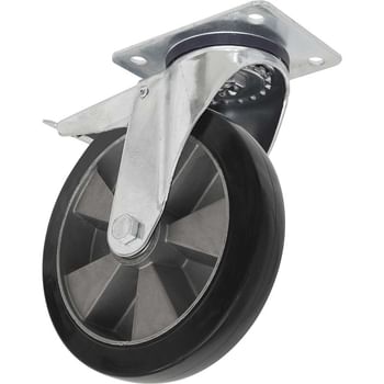 Sealey Heavy Duty Rubber Castor Wheel Swivel and Total Lock