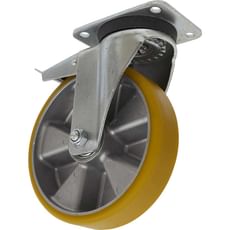 Sealey Swivel Plate Total Lock Castor Polyurethane