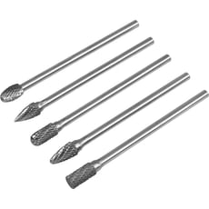 Sealey 5 Piece Extra Long Tungsten Carbide Rotary Burr Set