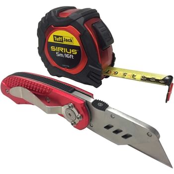 Sirius Professional Tuff Jack Tape Measure and Knife Set