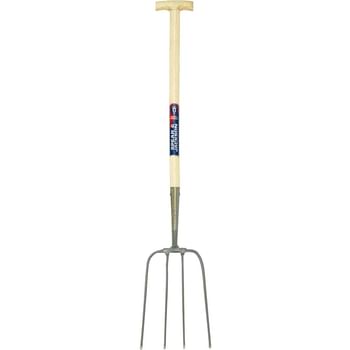 Spear and Jackson Manure Fork Hardwood Shaft