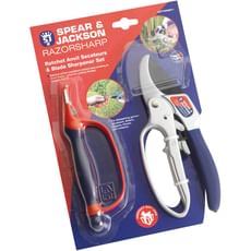 Spear and Jackson Razorsharp Anvil Secateurs and Sharpener Set Spear and Jackson Razorsharp Anvil Secateurs and Sharpener Set