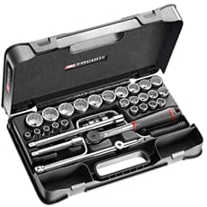 Facom SL.161-5P12 30 Piece 1/2" Drive Bi Hexagon Socket Set