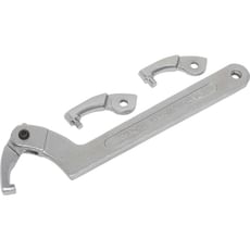 Sealey 4 Piece Adjustable C Spanner Hook and Pin Wrench Set