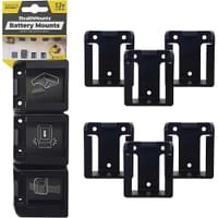 Stealth Mounts 6 Pack Battery Mounts for DeWalt 12V XR Batteries