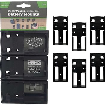 Stealth Mounts 6 Pack Battery Mounts for Festool 18V Batteries