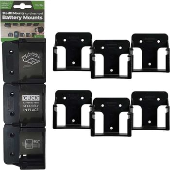 Stealth Mounts 6 Pack Battery Mounts for Metabo 18V Batteries