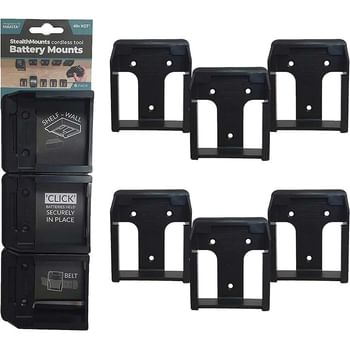 Stealth Mounts 6 Pack Battery Mounts for Makita 40V XGT Batteries