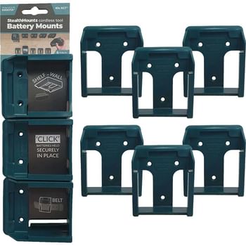Stealth Mounts 6 Pack Battery Mounts for Makita 40V XGT Batteries