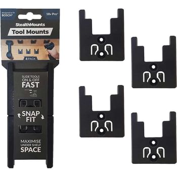 Stealth Mounts 4 Pack Tool Mounts for Bosch 18V Pro Blue Tools