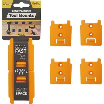 Stealth Mounts 4 Pack Tool Mounts for DeWalt 18-54V XR Tools