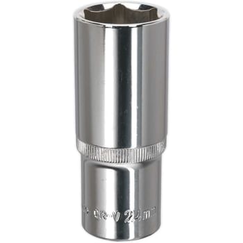 Sealey 1/2" Drive Deep Hexagon WallDrive Socket Metric