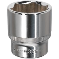 Sealey 1/2" Drive Hexagon WallDrive Socket Metric