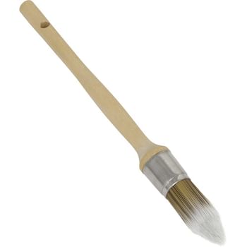 Sealey Wooden Handle Round Sash Synthetic Paint Brush