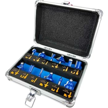 Sirius 12 Piece 1/4" Router Bit Set