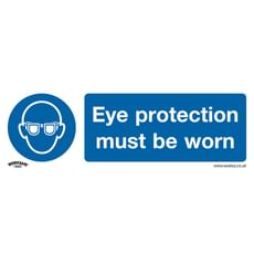 Sealey Self Adhesive Vinyl Eye Protection Must Be Worn Sign
