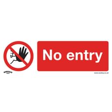 Sealey Self Adhesive Vinyl No Entry Sign Pack of 10 Sealey Self Adhesive Vinyl No Entry Sign Pack of 10