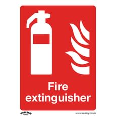 Sealey Self Adhesive Vinyl Fire Extinguisher Sign