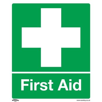 Sealey Self Adhesive Vinyl First Aid Sign